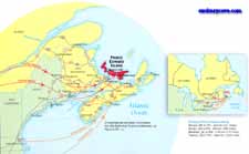 prince edward island map of north america